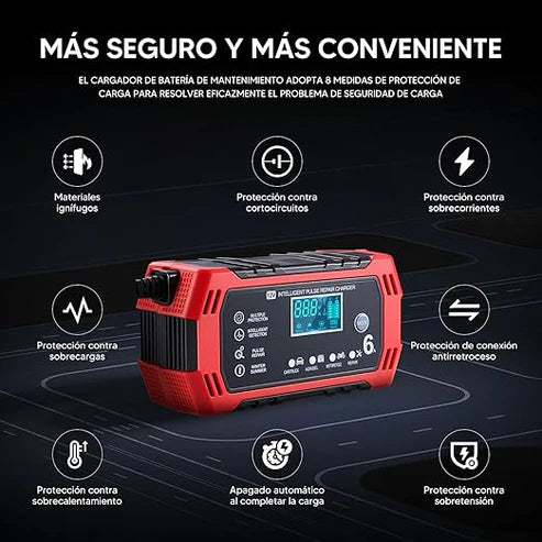 Cargador de baterias Voltix™ - NUNCA MÁS TE QUEDES VARADO - Arranca tu auto en segundos