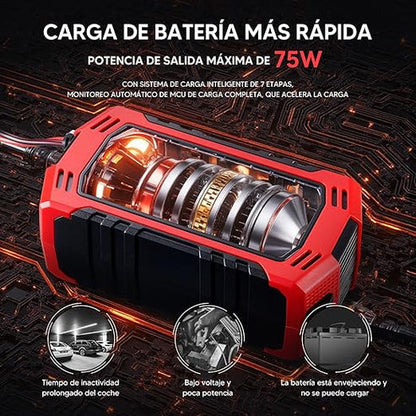 Cargador de baterias Voltix™ - NUNCA MÁS TE QUEDES VARADO - Arranca tu auto en segundos