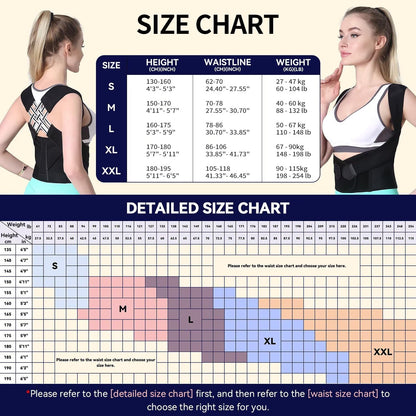 Corrector de Postura Unisex FlexSpalda™ - Elimina la joroba y mejora tu postura en segundos