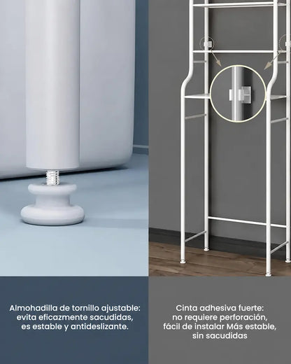 Estante Organizador de Baño 3 Niveles - Ordena tu baño sin remodelar