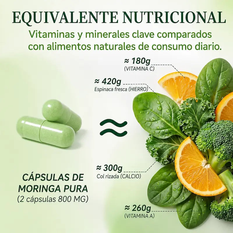 Suplemento Orgánico Moringa - Aumenta tu ENERGIA de forma NATURAL