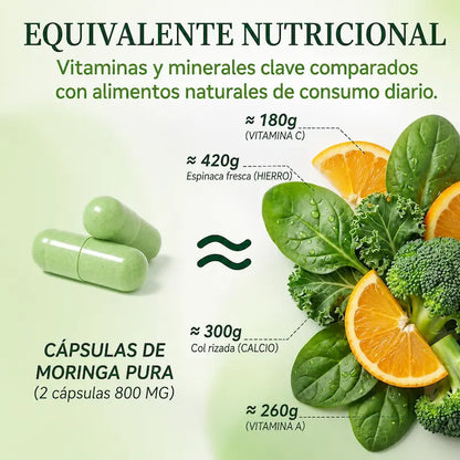 Suplemento Orgánico Moringa - Aumenta tu ENERGIA de forma NATURAL